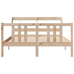 vidaXL Cadre de lit et tête de lit sans matelas 135x190 cm