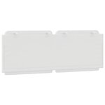 vidaXL Coussin de tête de lit Zadar blanc 137 cm similicuir