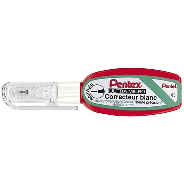 Correcteur liquide pentex pocket zl103-wf haute précision 4 2ml blanc pentel
