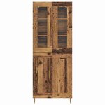 vidaXL Haut Armoire 2 Pièces Bois ancien Bois d'ingénierie
