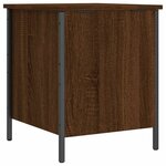 vidaXL Banc de rangement chêne marron 40x42 5x50 cm bois d'ingénierie