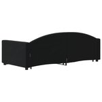 vidaXL Lit de jour avec lit gigogne noir 90x190 cm velours