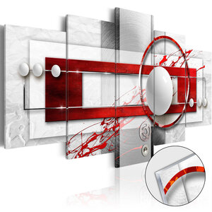 Tableau sur verre acrylique - incarnadine energy [glass] l x h en cm 100x50