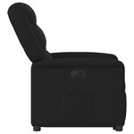 vidaXL Fauteuil inclinable électrique noir tissu