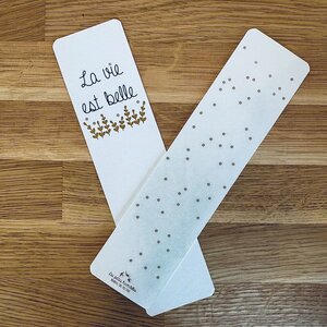 Marque-pages - La vie est belle