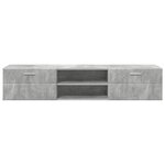 vidaXL Meuble TV Blanc brillant 150 x 39 x 30 cm Bois d'ingénierie
