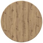 vidaXL Plateau de table chêne artisanal 40 x 40 x 1 5 cm