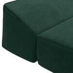 vidaXL Canapé-lit pliable Vert foncé 200 x 70 x 10 cm Velours