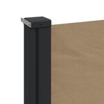 vidaXL Auvent latéral rétractable taupe 180x600 cm