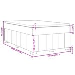 vidaXL Sommier à lattes de lit avec matelas gris foncé 120x190cm tissu