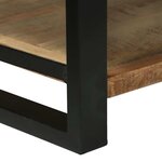 vidaXL Boîte de Rangement avec stockage Marron Bois de manguier massif