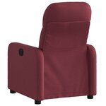 vidaXL Fauteuil inclinable électrique Rouge bordeaux Tissu
