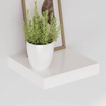 vidaXL Étagère murale flottante Blanc brillant 23x23 5x3 8 cm MDF