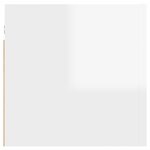 vidaXL Meubles TV muraux 2 Pièces Blanc brillant 30 5x30x30 cm