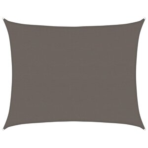 vidaXL Voile d'ombrage 160 g/m² Anthracite 6x8 m PEHD