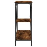 vidaXL Table console chêne fumé 88 5x30x75 cm bois d'ingénierie