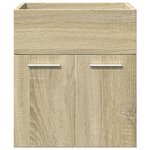 vidaXL Ensemble de meubles de salle de bain 4 Pièces chêne sonoma