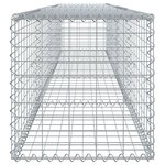 vidaXL Panier gabion avec couvercle 400x50x50 cm fer galvanisé