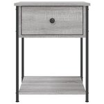vidaXL Table de chevet sonoma gris 44x45x58 cm bois d'ingénierie