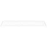 vidaXL Serre avec cadre en acier blanc 56 m² 14x4x2 m