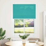 vidaXL Store plissé vert pétrole 90x100 cm largeur du tissu 89 4 cm