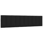 vidaXL Lit avec matelas Hanko noir 200x200 cm tissu
