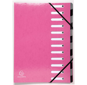 Trieur extens.CL pellic.12C Iderama rose EXACOMPTA