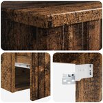 vidaXL Meuble-sèche avec évier mural Bois ancien 39 x 41 x 62 5 cm