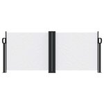 vidaXL Auvent latéral rétractable blanc 100x600 cm