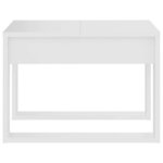 vidaXL Table d'appoint Blanc 50x50x35 cm Bois d’ingénierie