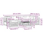 vidaXL Ensemble de canapés d'extérieur 7 pc Blanc et Beige Polyester