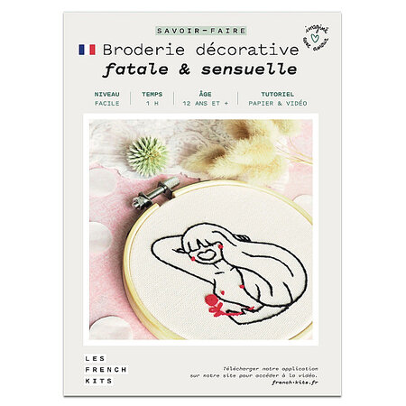 FRENCH KITS-Les French Kits - Broderie décorative - Femme Sensuelle-Kit créatif fabriqué avec amour en France
