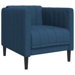 vidaXL Fauteuil bleu tissu