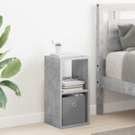 vidaXL Table de chevet 2 pc Gris béton 25 5 x 22 x 49 5 cm