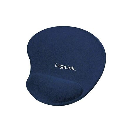 LogiLink Repose-poignet à gel avec tapis de souris, bleu
