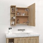 vidaXL Armoire à miroir avec LED Chêne sonoma 70x16 5x60 cm