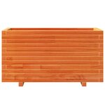 vidaXL Jardinière cire marron 90x40x49 5 cm bois de pin massif