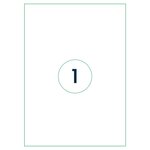 rillprint Étiquettes autocollantes 210x297 mm 500 feuilles Blanc