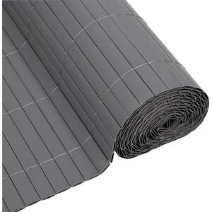 Canisse PVC double face 1 x 3 m - 1600 g/ m² - Occultant 4/5 anti-UV - Gris clair