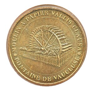 Mini médaille monnaie de paris 2008 - moulin à papier vallis clausa