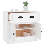vidaXL Buffet blanc 70x35 5x67 5 cm bois d'ingénierie