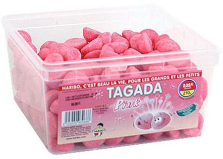 Haribo Tagada Pink Rose Boîte de 210 pièces (haribo rose)