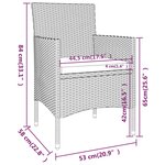 vidaXL Ensemble à manger de jardin 5 Pièces Résine tressée Beige