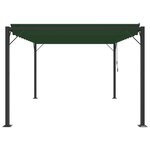 vidaXL Gazebo avec toiture louvée 3 x 4 x 2 14 m Vert