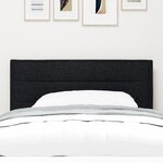 vidaXL Tête de lit Design Lignes Noire 90 cm Tissu