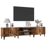 vidaXL Meuble TV vieux bois 180x31 5x40 cm bois d'ingénierie