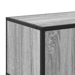vidaXL Meuble TV sonoma gris 120x35x41 cm bois d'ingénierie et métal
