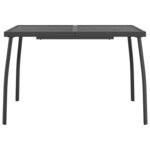 vidaXL Table de jardin anthracite 110x80x72 cm Treillis d'acier