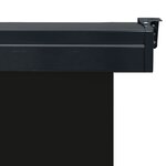 vidaXL Auvent latéral de balcon 170x250 cm Noir