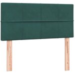 vidaXL Sommier à lattes de lit et matelas vert foncé 80x220 cm velours